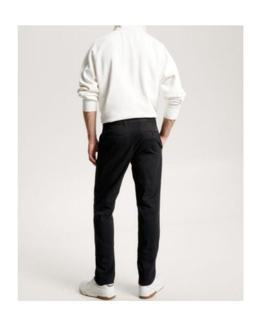 Tommy Hilfiger Black Denton Trousers for men