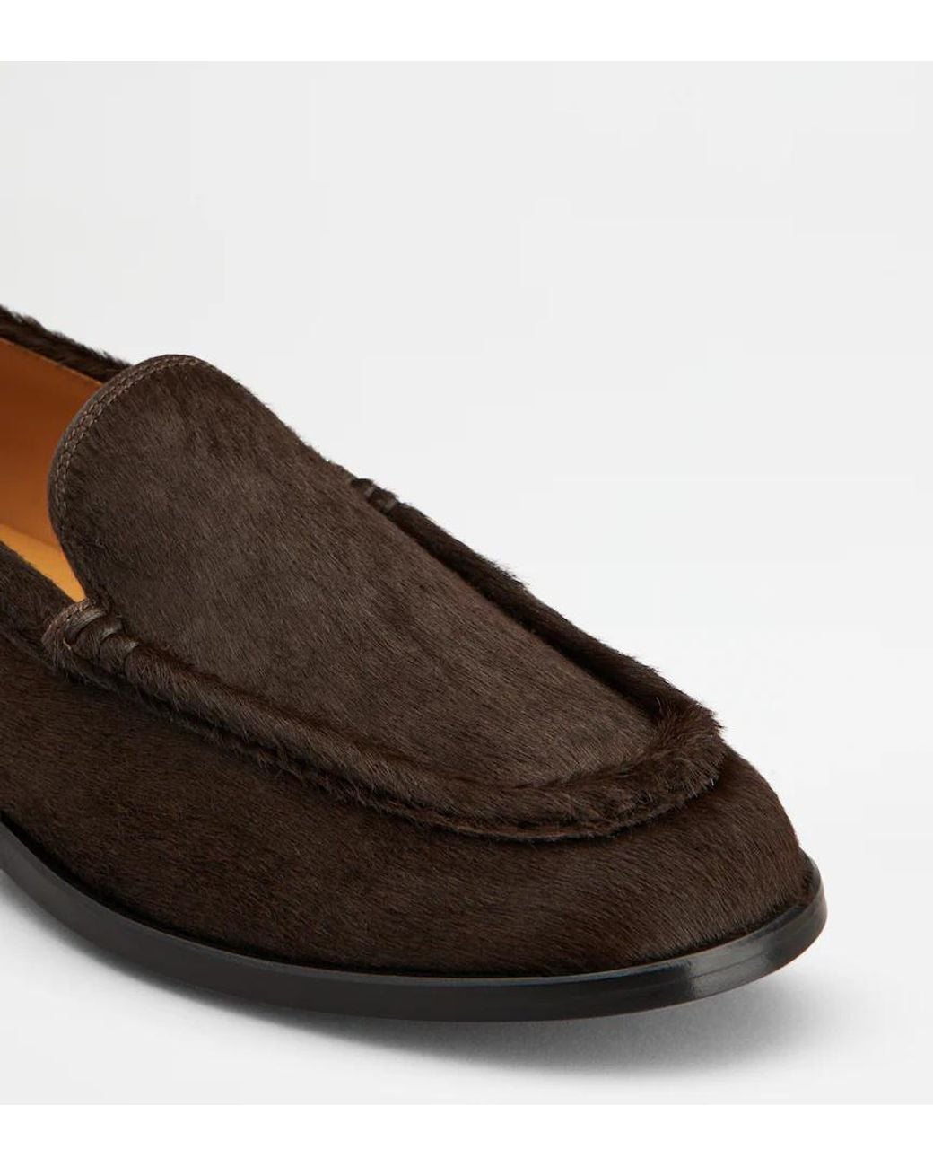 Tod's Brown Metal Dots Loafers