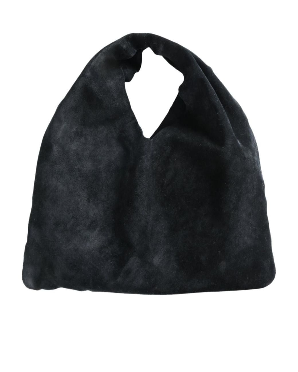 The Row Black Small Bindle Suede Slouchy Shoulder Bag