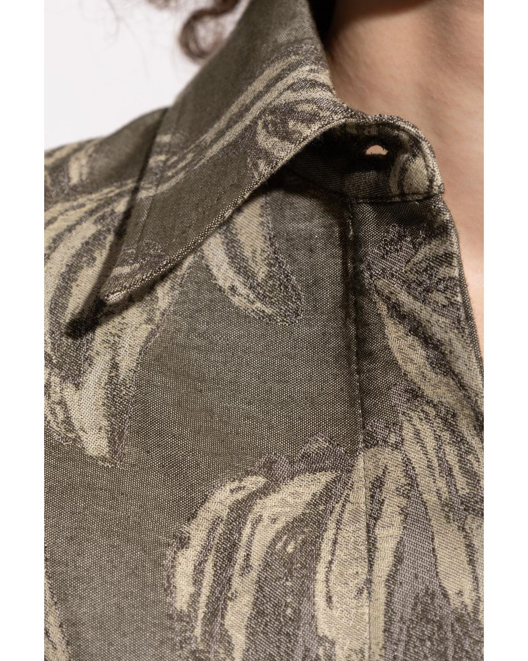 Jacquemus Gray Jacquard Oversized Shirt