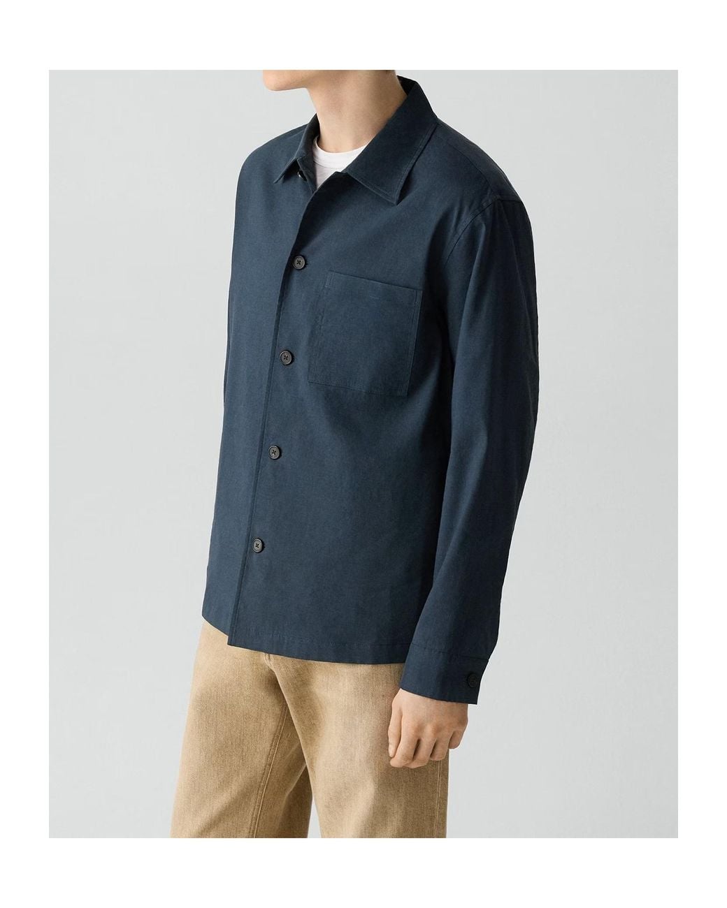 Theory Blue Overshirt for men