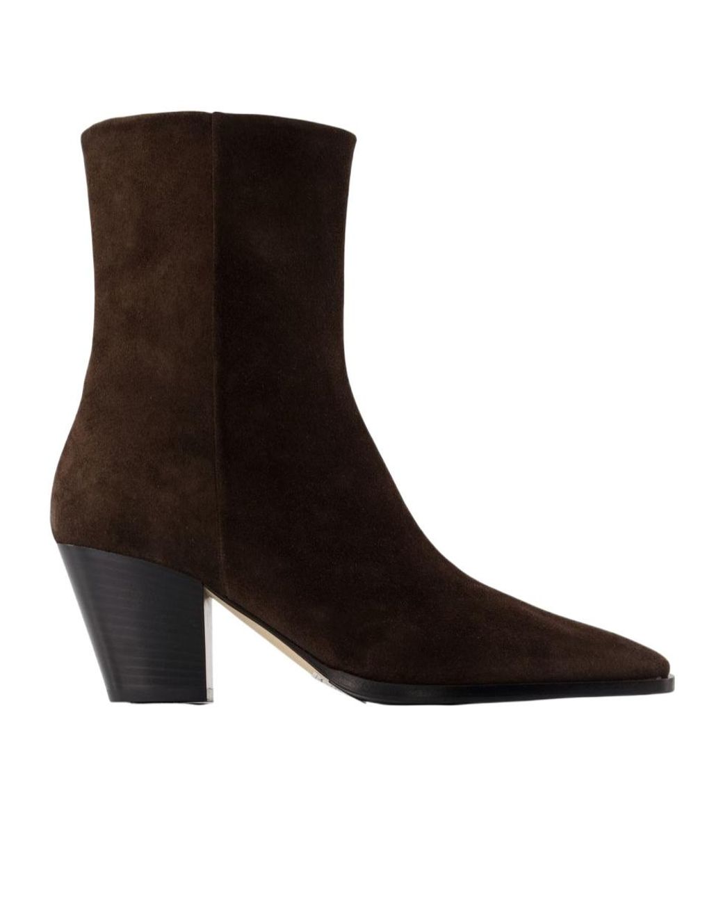Aeyde Brown Block-Heel Ankle Boots