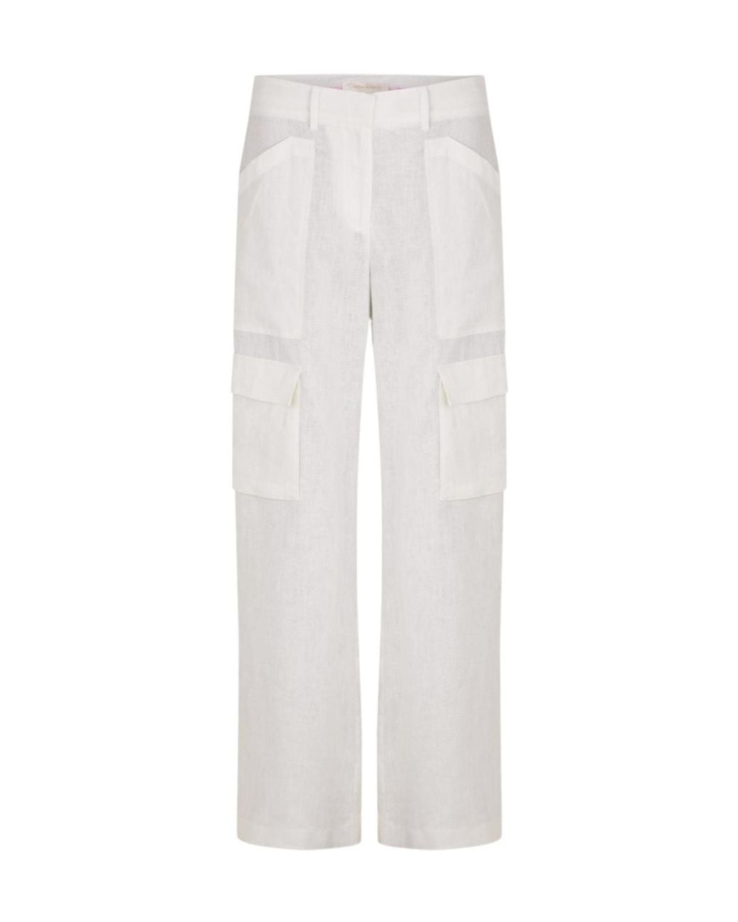 LoveShackFancy White Work Casual Pants