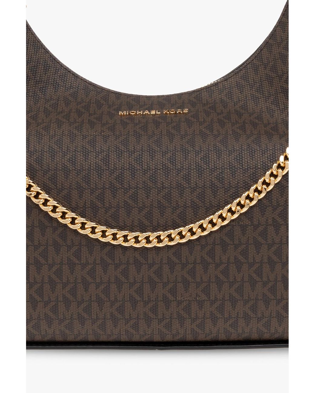Michael Kors Gray Monogram-Pattern Tote Bag