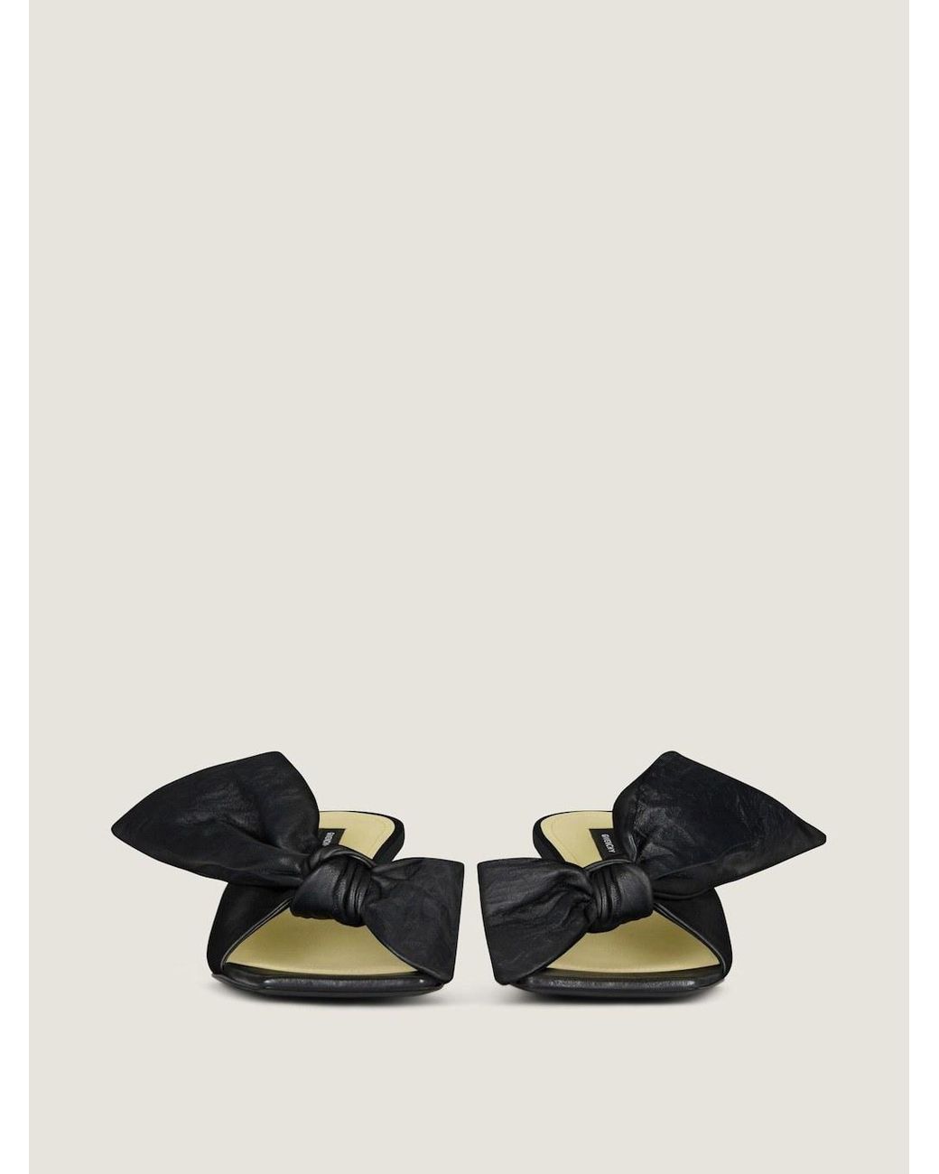 Givenchy Black Boudoir Bow Heeled Mules