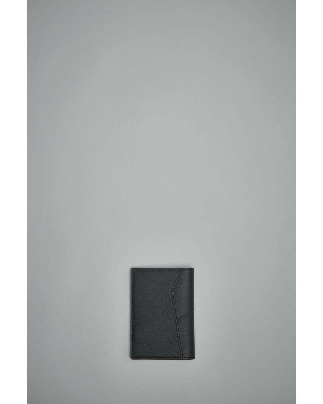 Loewe Black Puzzle Edge Logo Embossed Card Holder for men
