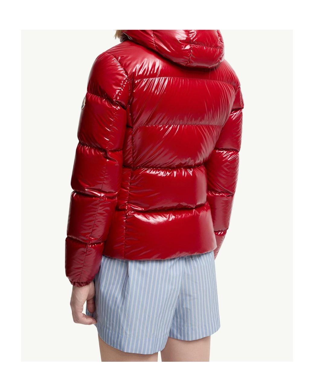 Moncler Red Hooded Padded Jacket