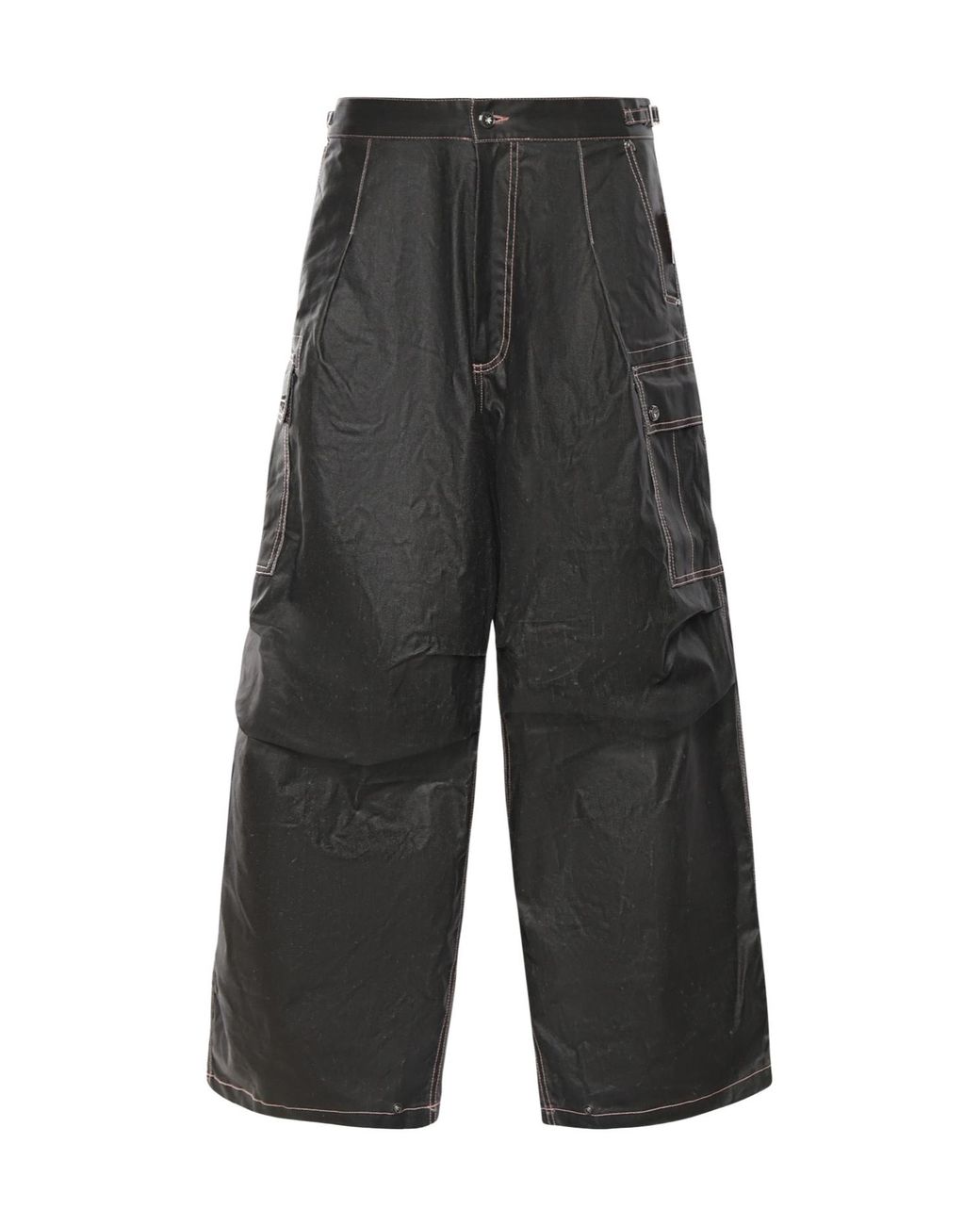 PDF CHANNEL Gray Pdf Channel Wide-Leg Cargo Pants for men