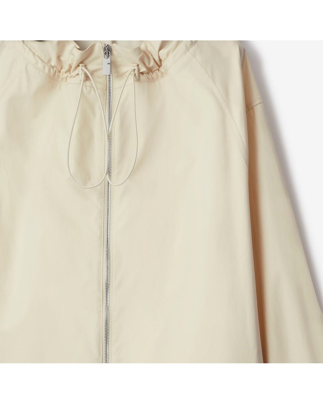 Burberry Natural Long-Sleeved Checkered Hooded Parka