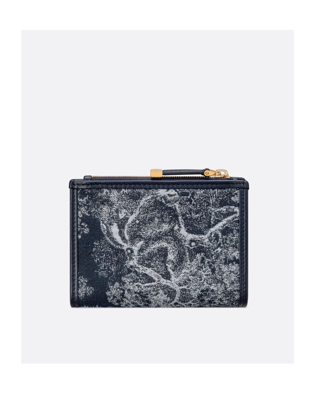 Dior Blue 30 Montaigne Dahlia Wallet
