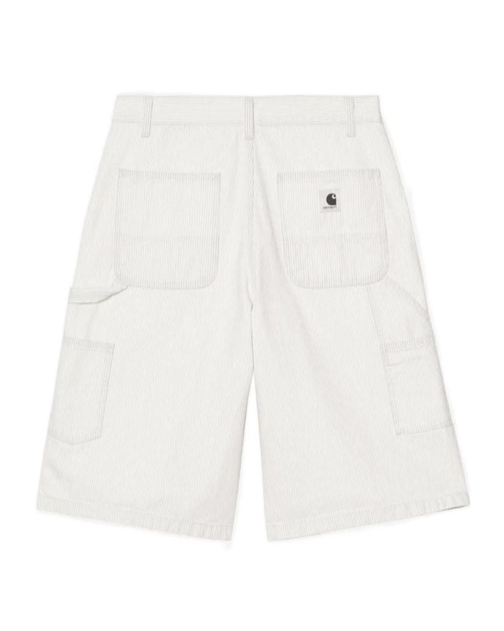 Carhartt White Mercer Stripe Single Knee Short