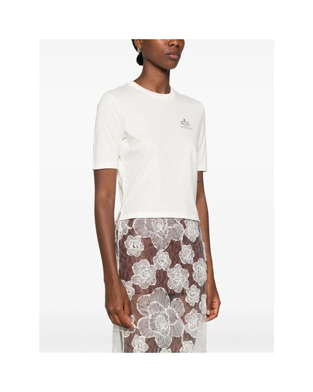 Prada White Giracollo
