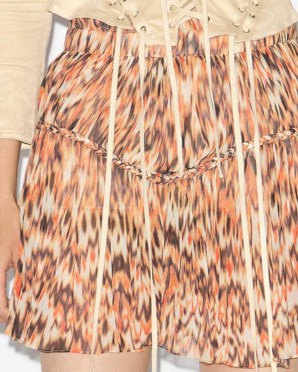 Isabel Marant Pink Roumi Georgette Crepe Skirt
