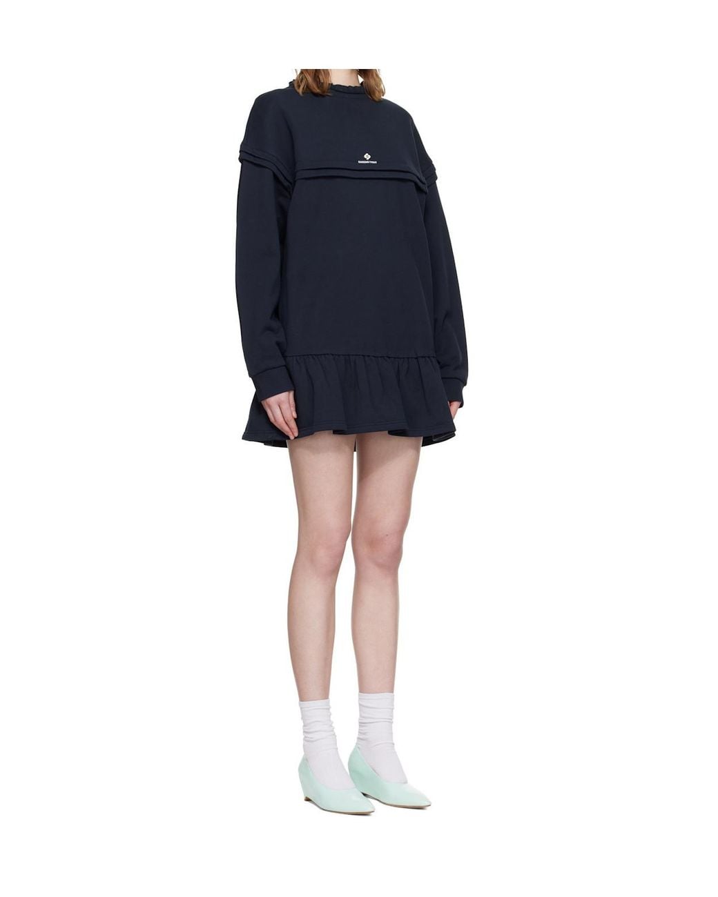 ShuShu/Tong Blue Long-Sleeved Dress