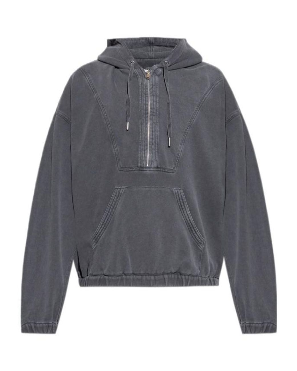 Isabel Marant Gray Yanis Drawstring Sweatshirt for men