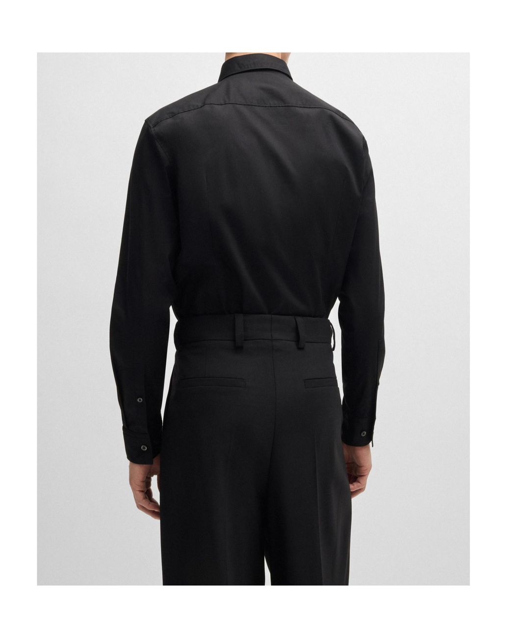 Boss Black Hugo Logo Patch Slim Fit Shirt for men