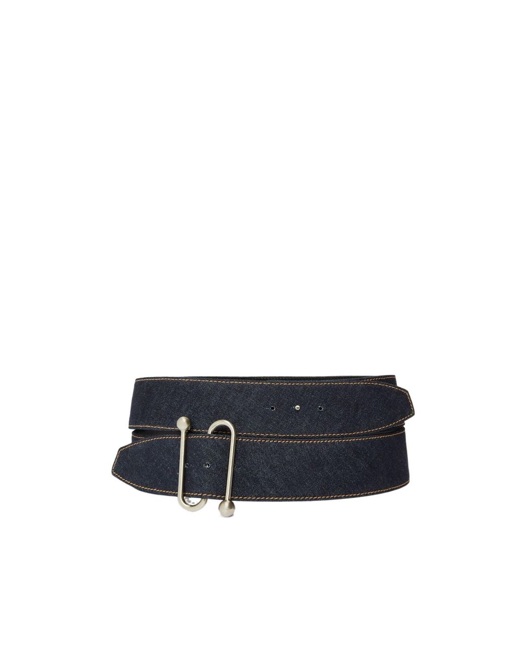 Sportmax Blue Denim Maxi Belt