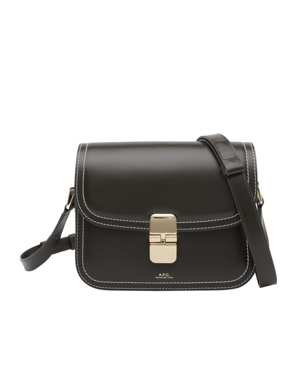 A.P.C. Black Grace Small Crossbody Shoulder Bag