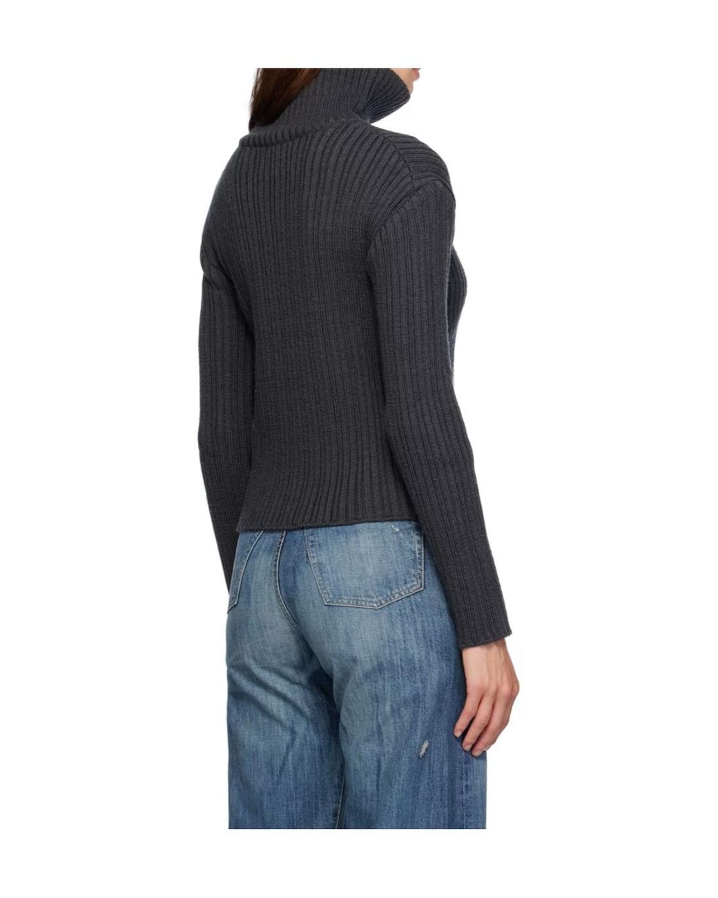 Our Legacy Black Knitted Design Sweater