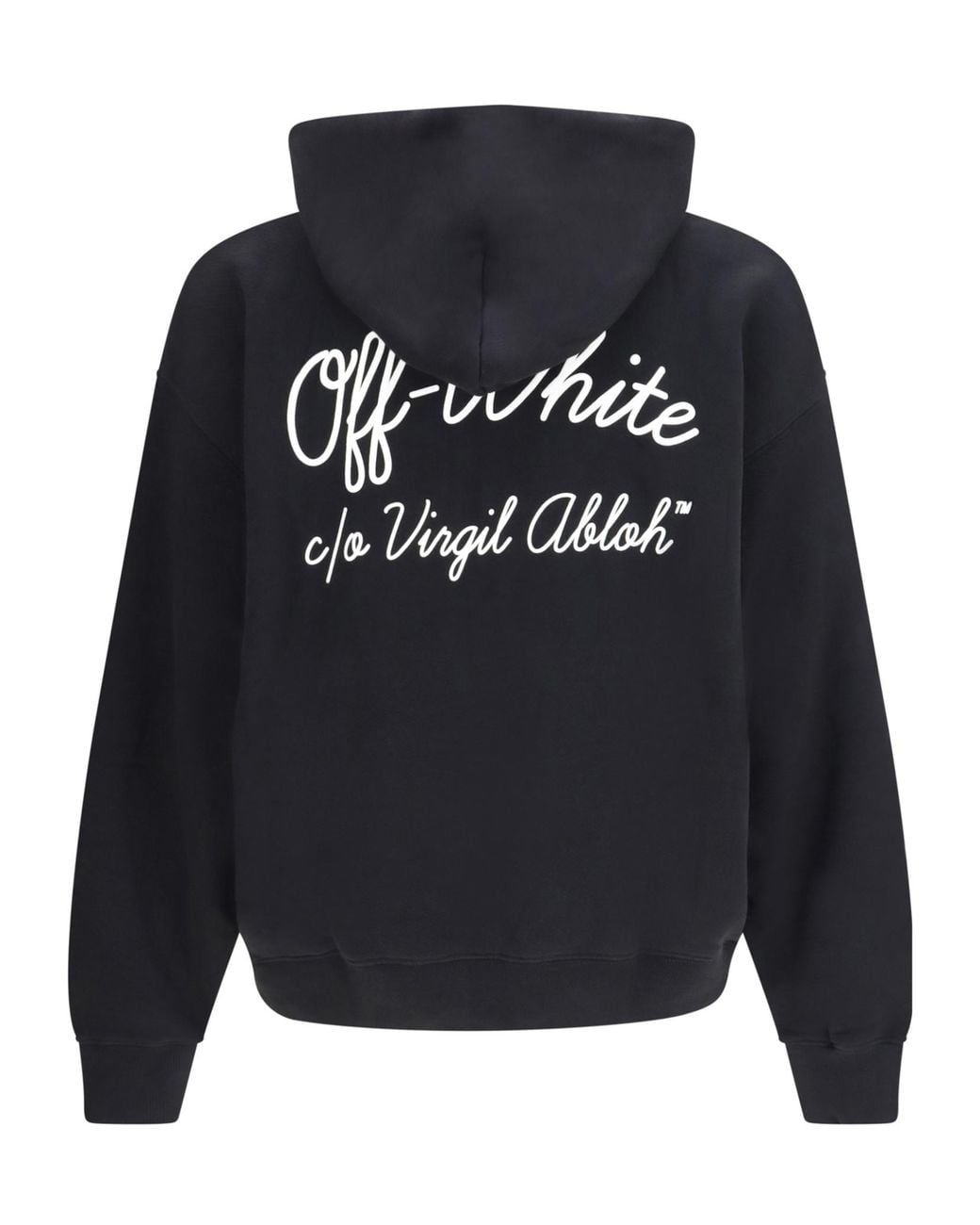 Off-White c/o Virgil Abloh Blue Script Skate Drawstring Hoodie for men
