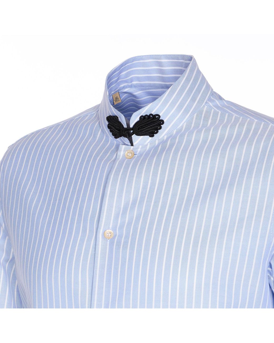 Valentino Blue Striped Button-Up Shirt for men