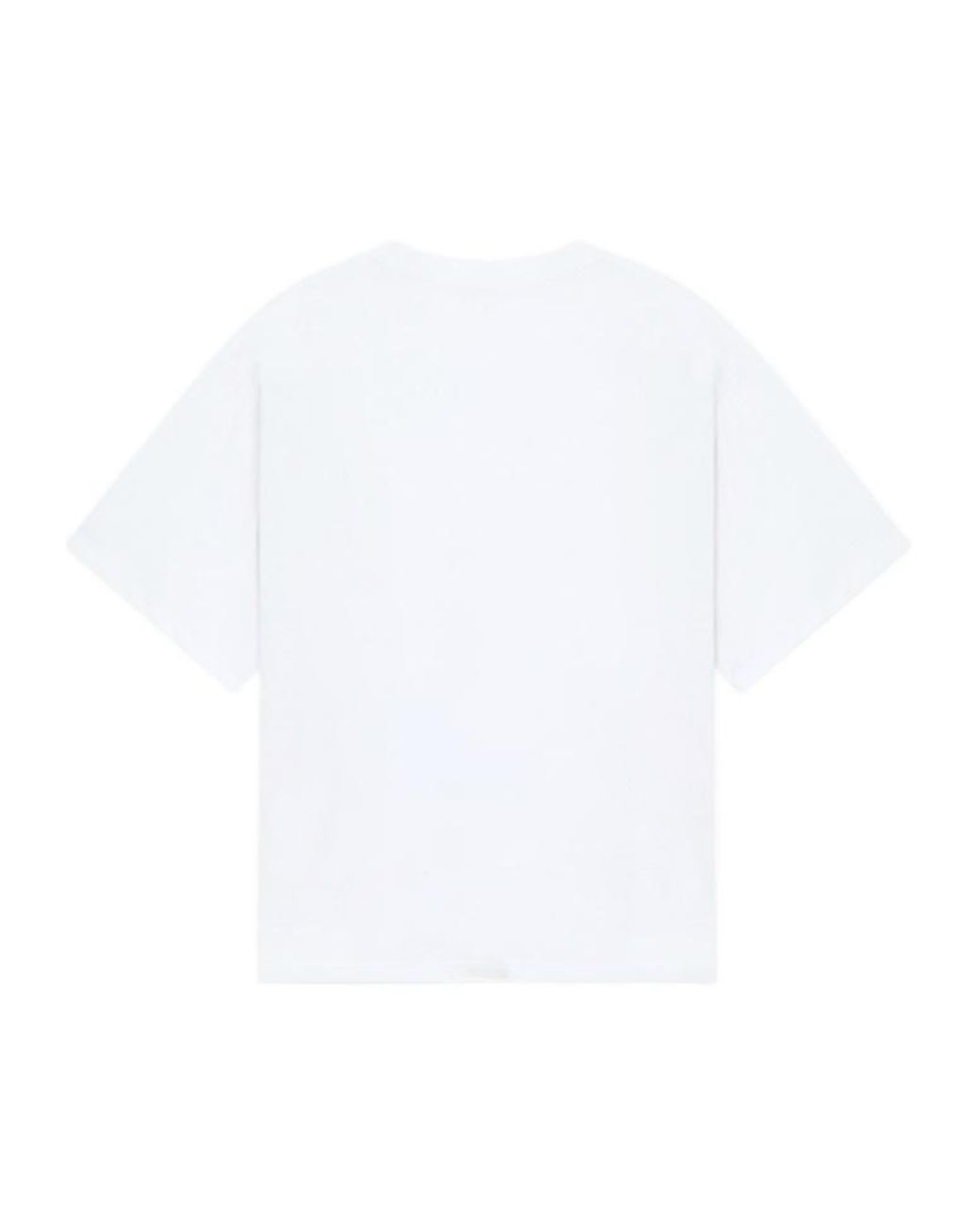 we11done White Printed Crewneck T-Shirt for men