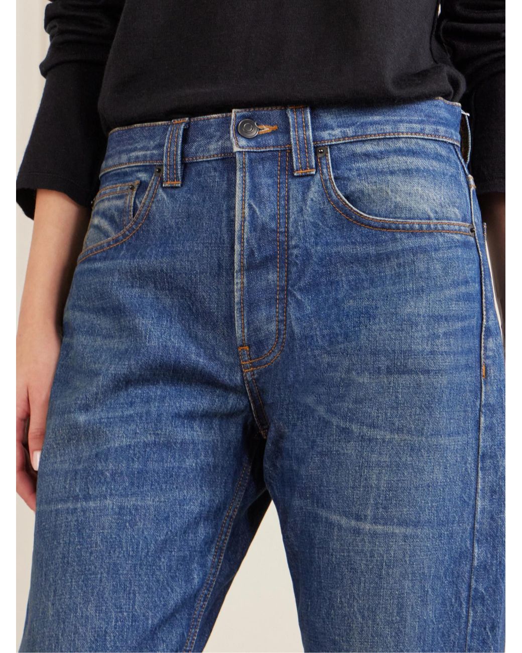 The Row Blue Daciana Straight-Leg Jeans