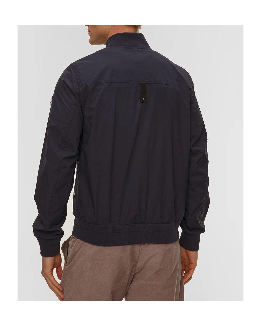 Moose Knuckles Blue Courville Zipped Bomber Jacket for men