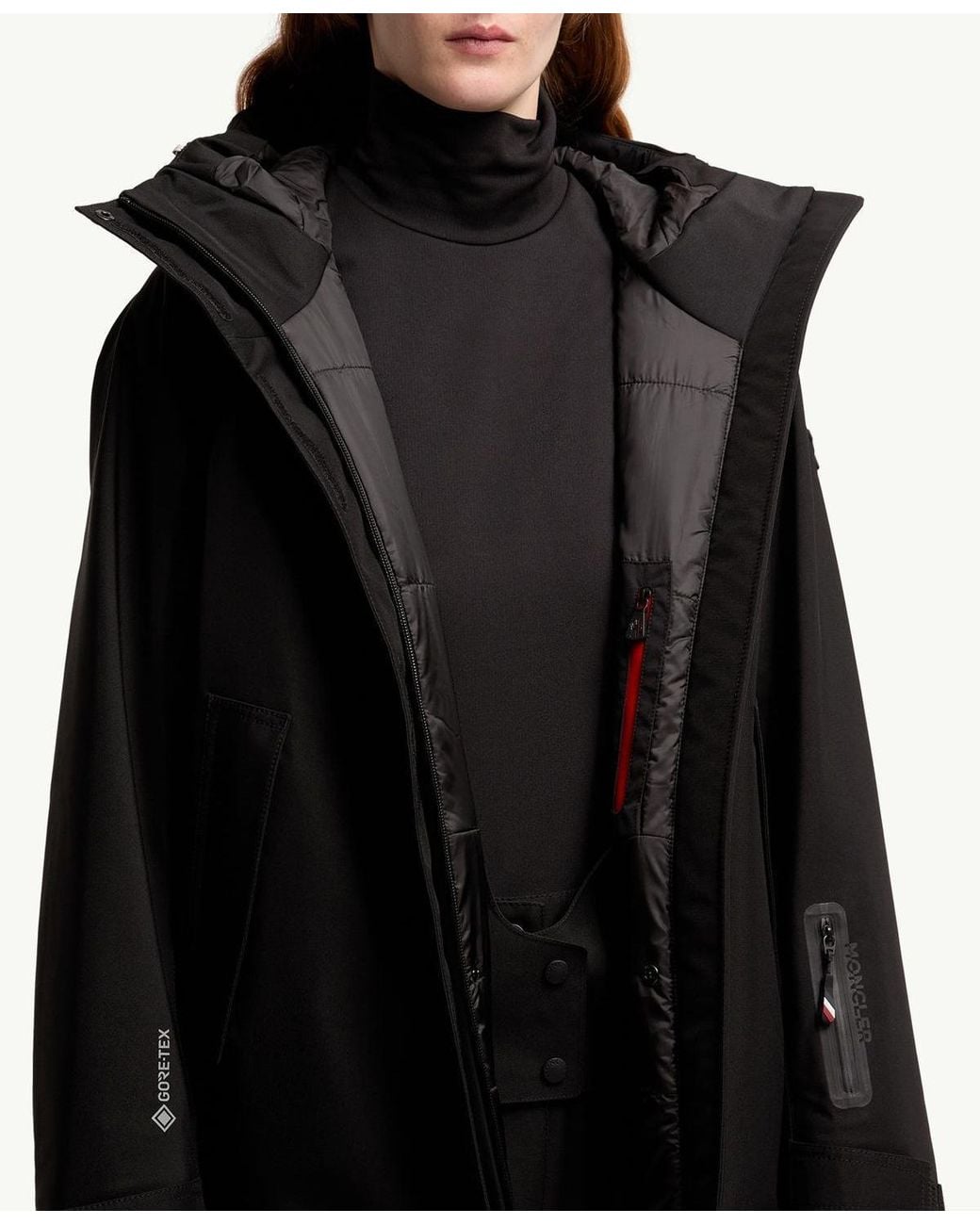 Moncler Black Bwindis Hooded Goretex Laminate Insulated Ski Jacket