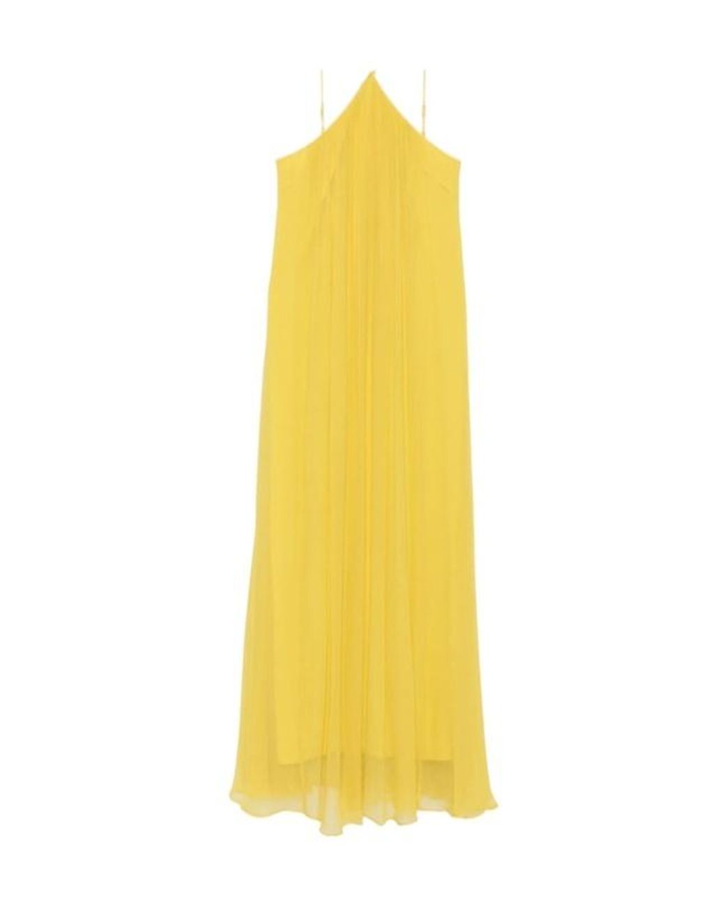 Staud Yellow Slip Dress