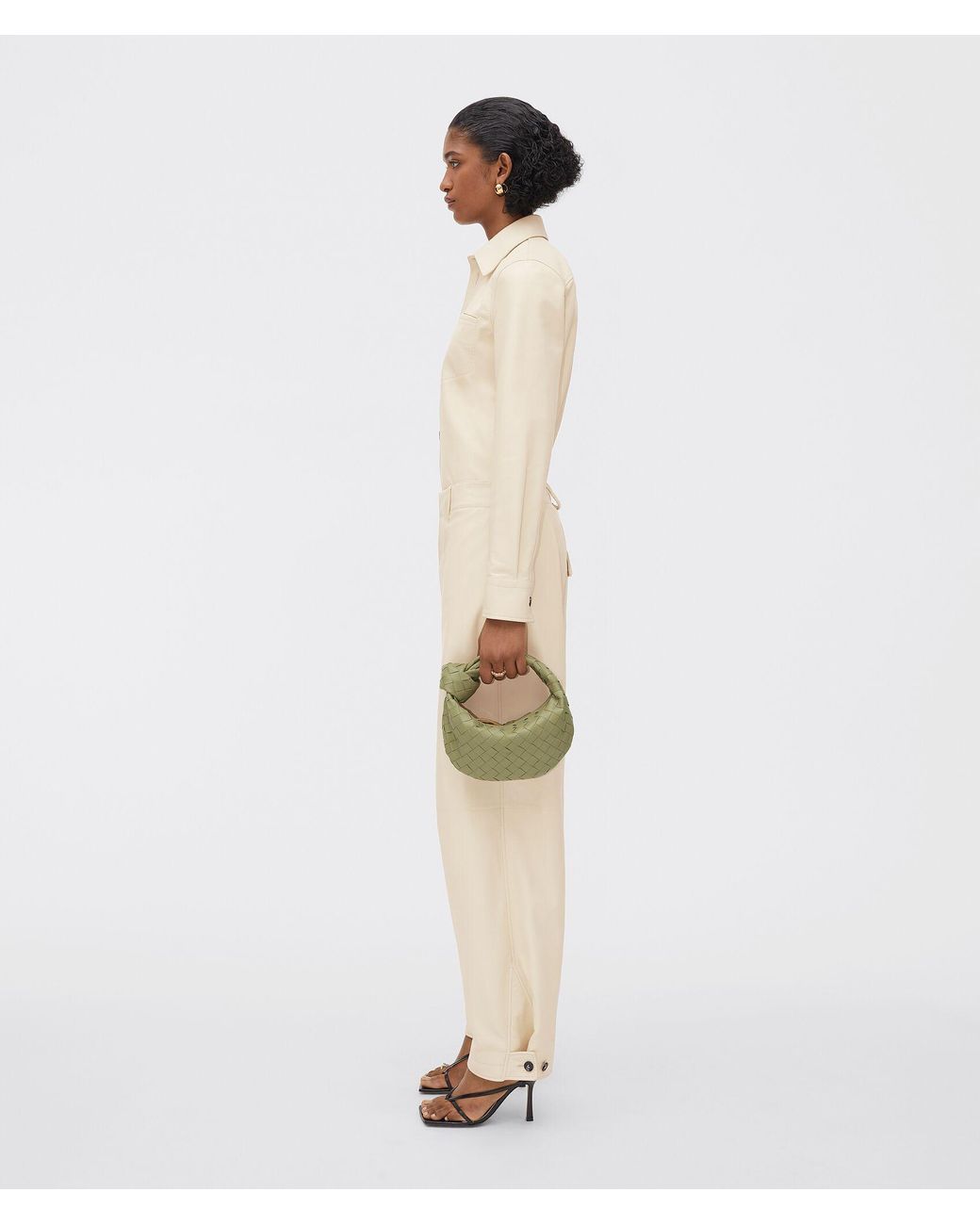 Bottega Veneta Green Mini Jodie Tote Bag