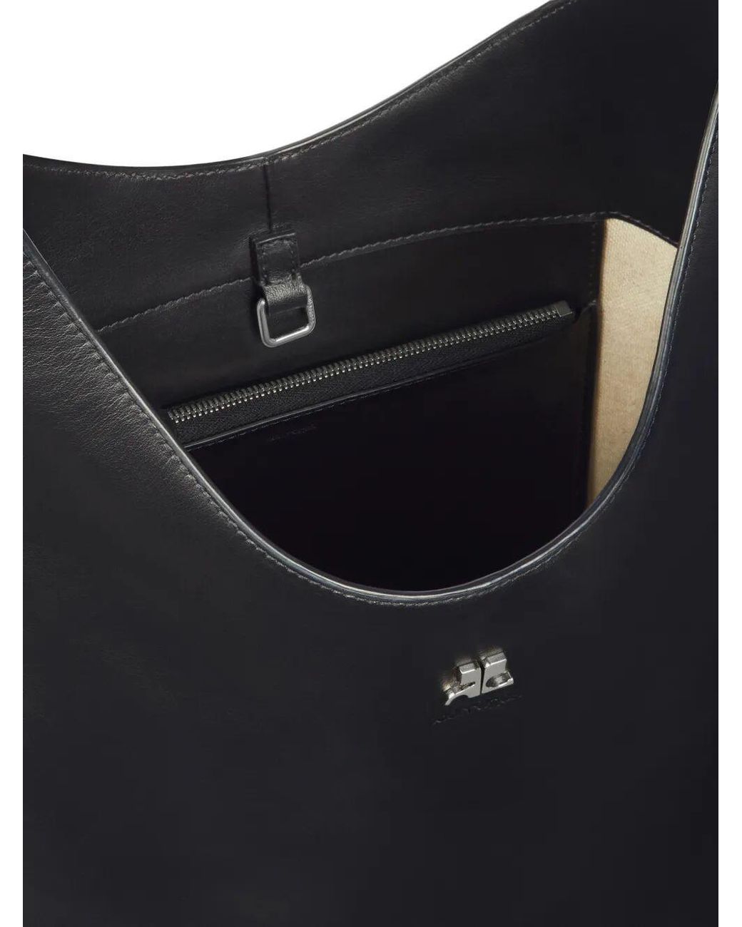 Courreges Black Courrèges Melt Large Shoulder Bag