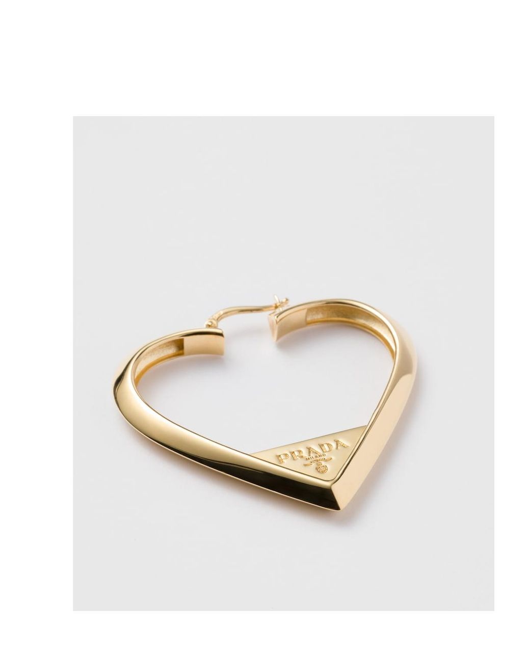 Prada White Metal Earrings