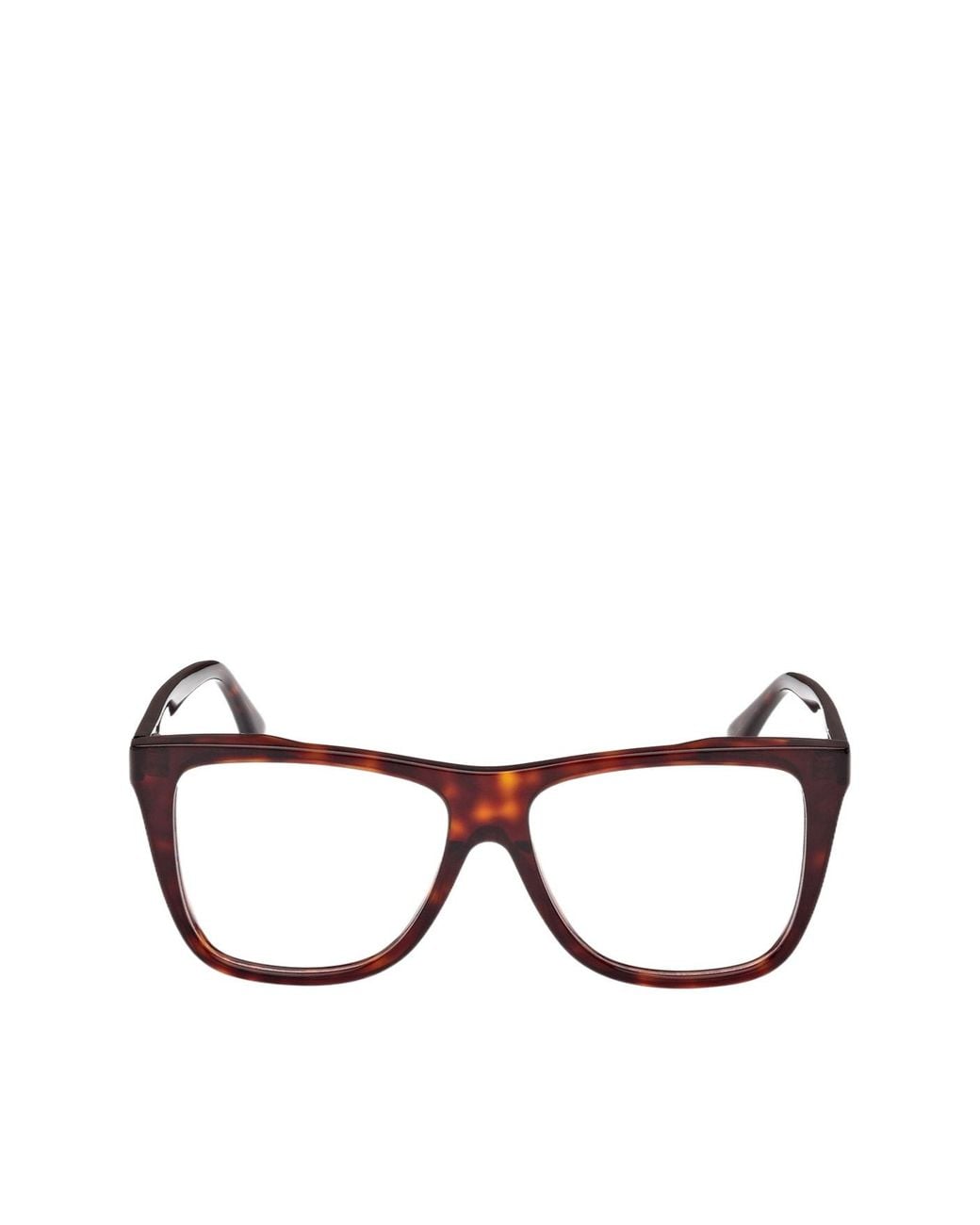 Max Mara Brown Square Frame Glasses