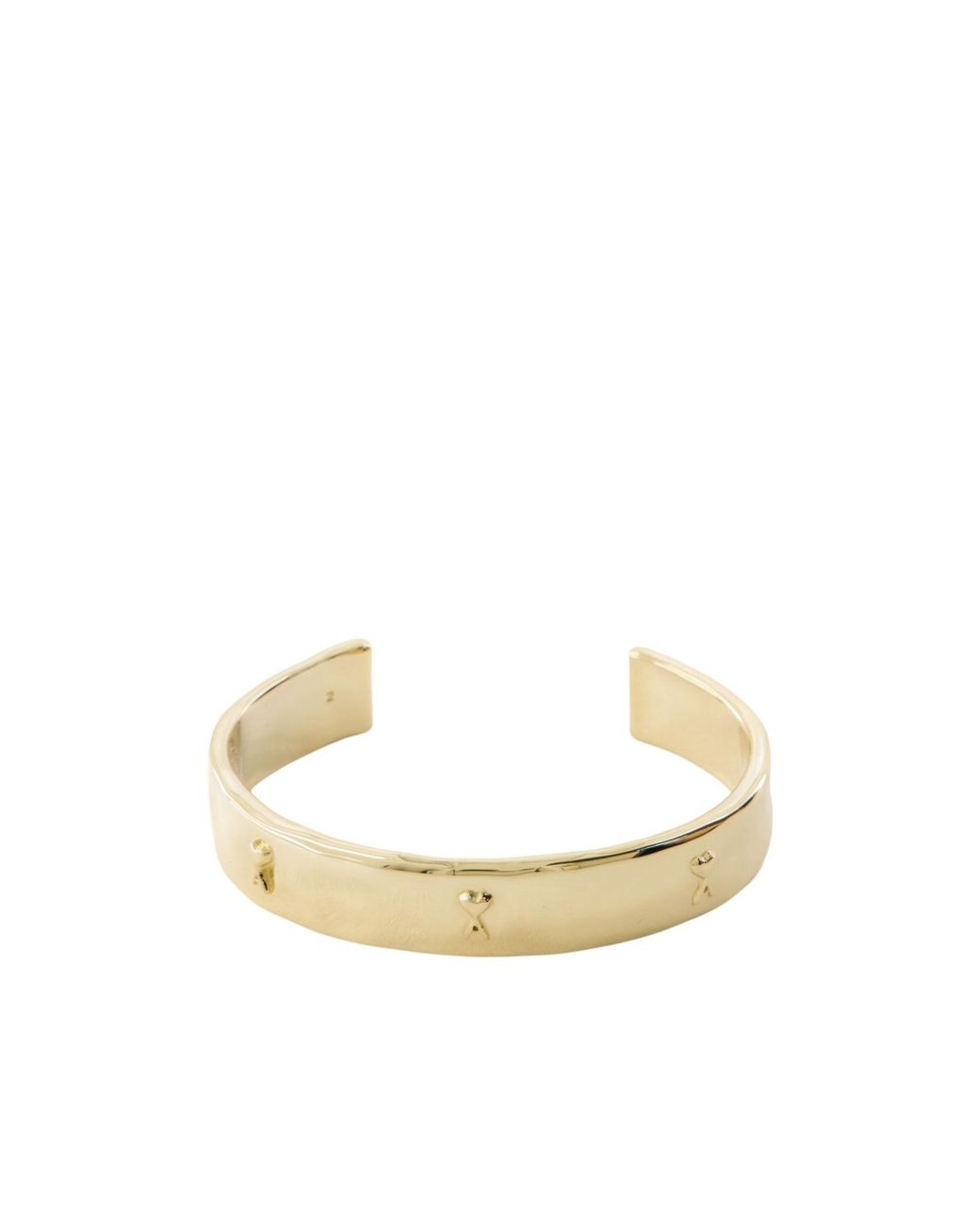 AMI Metallic Hammered Ami De Coeur Bracelet for men