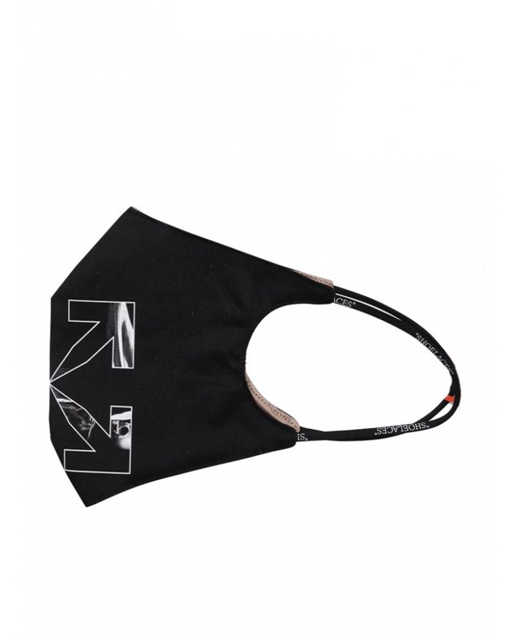 Off-White c/o Virgil Abloh White Caravaggio Arrow Printed Face Mask for men