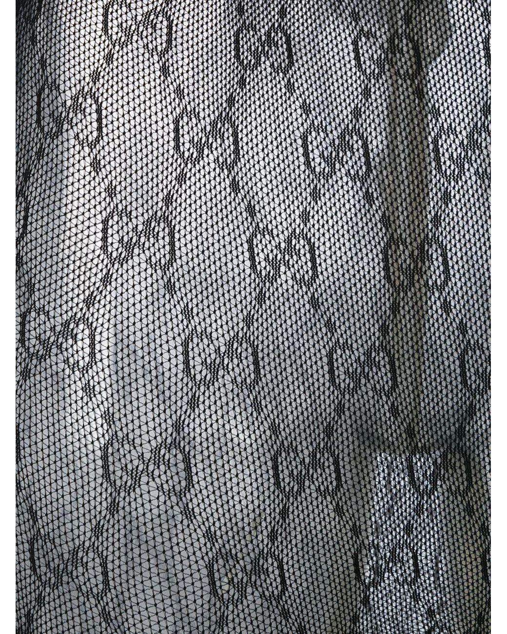 Gucci Black Interlocking G Tights