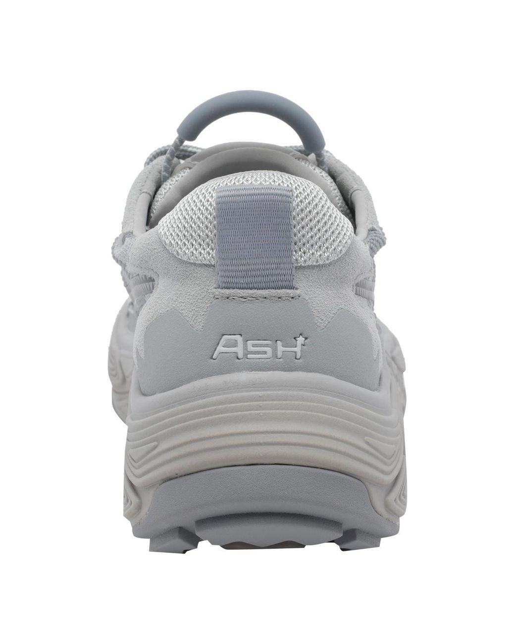 Ash Gray Lace-Up Low-Top Sneakers