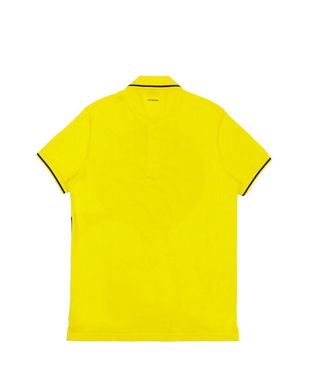 Iceberg Yellow Printed Pattern Polo Shirt for men