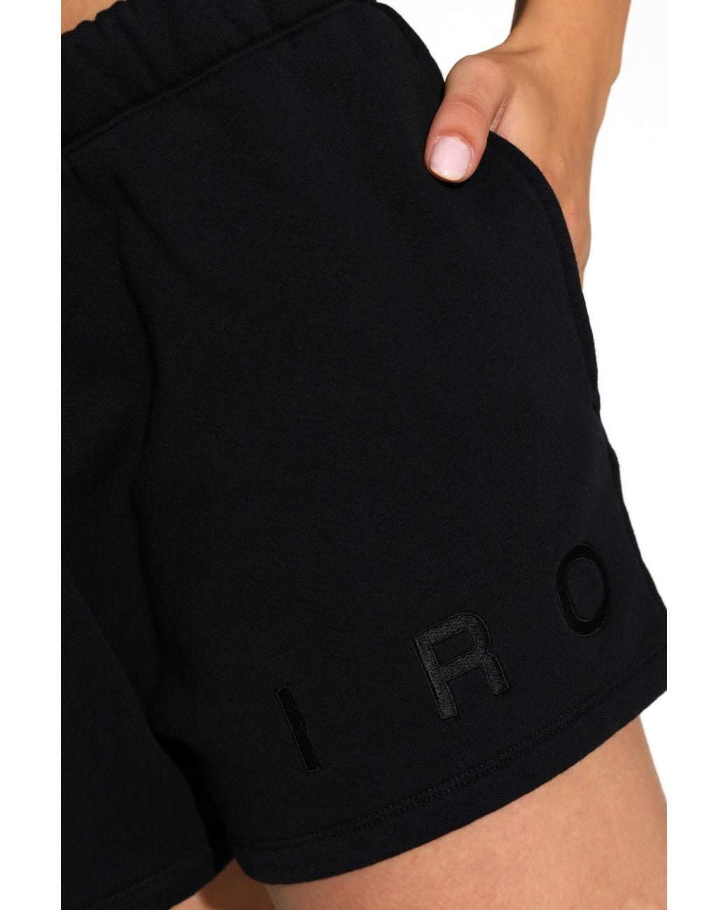 IRO Black Drawstring Shorts