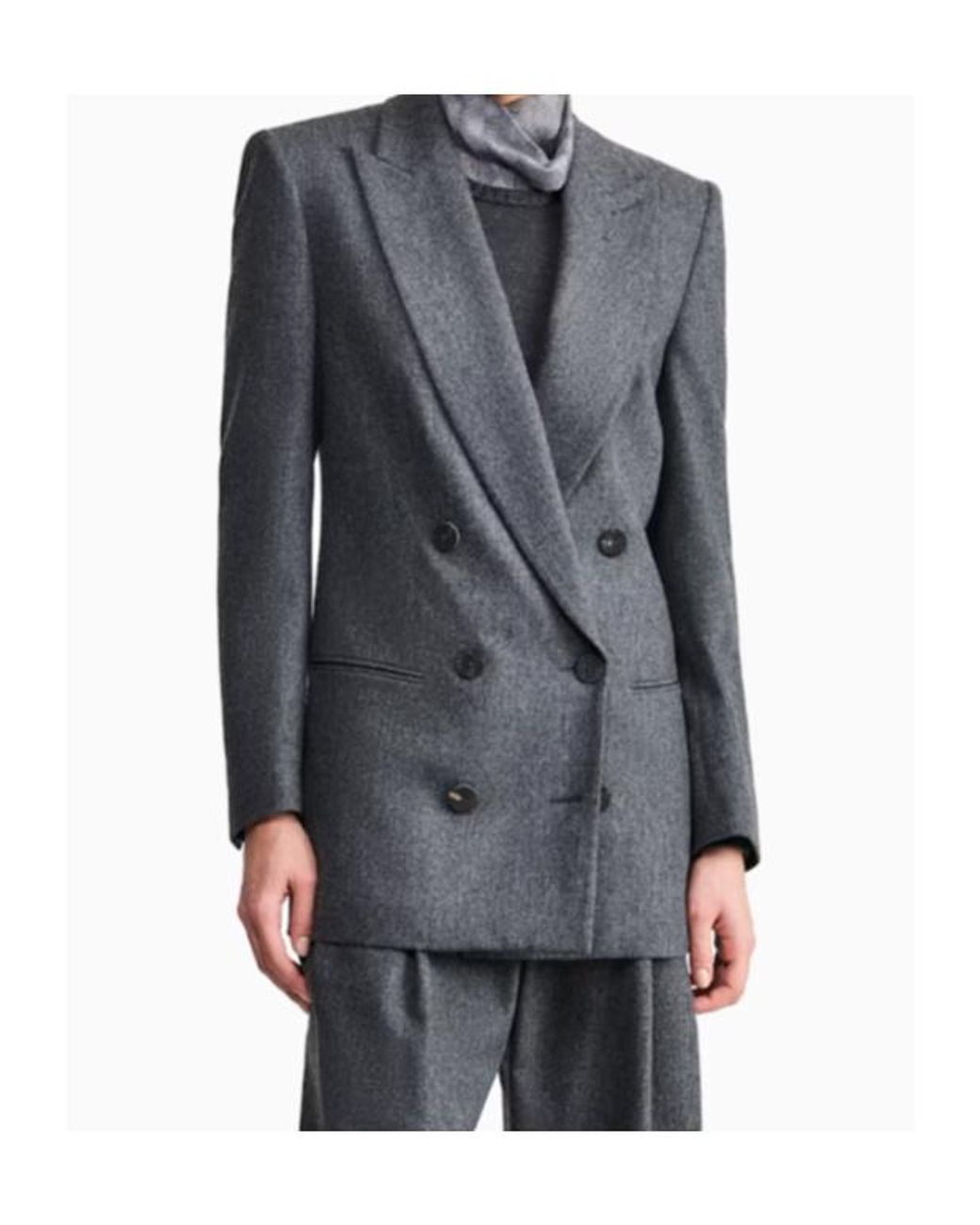 Giorgio Armani Blue Double-Breasted Jacket