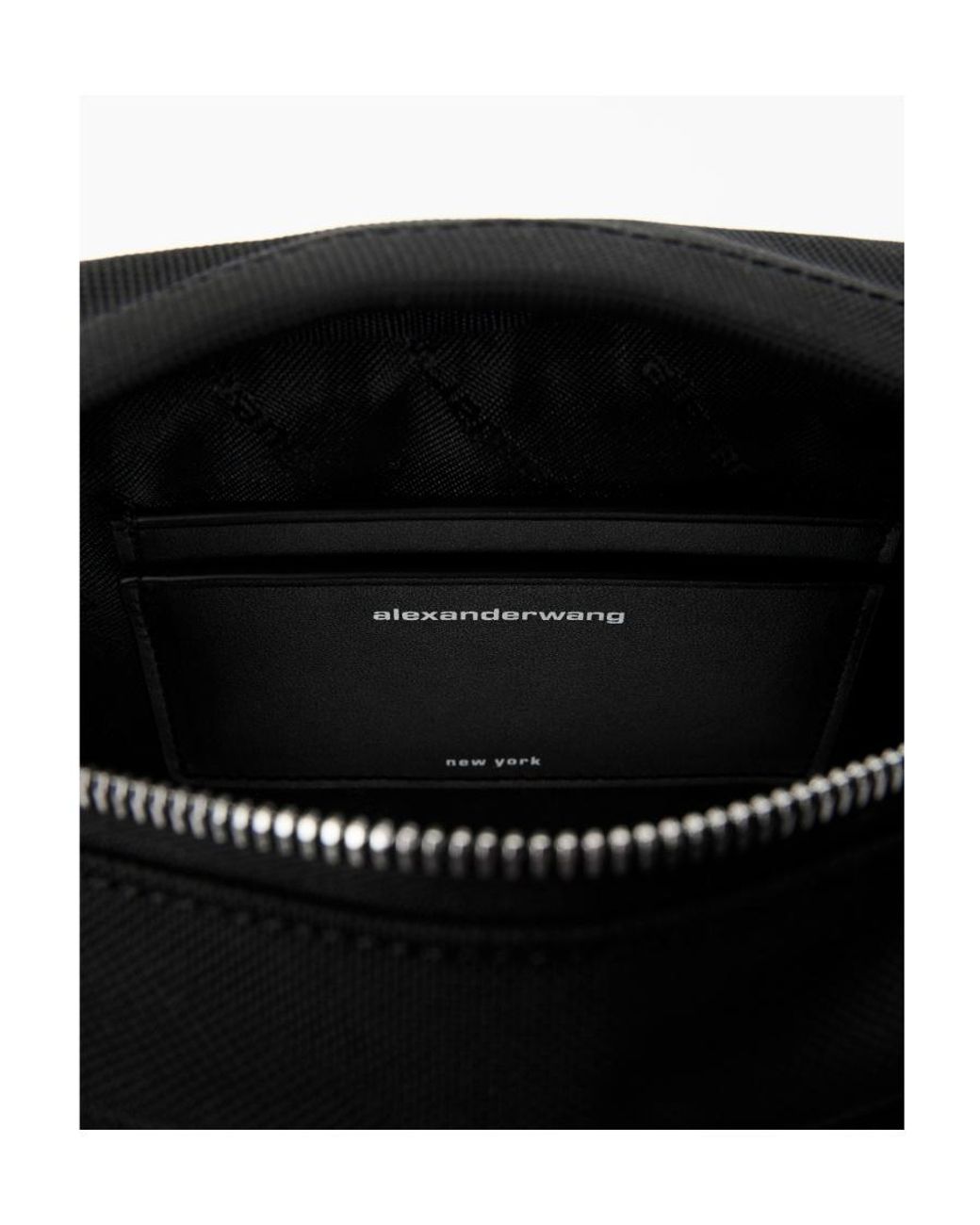Alexander Wang White Heiress Logo Plaque Crossbody Bag