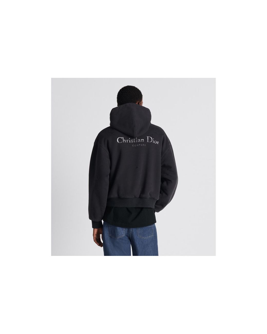 【DIOR】送料/関税込 Men's Logo Hooded Sweater Dior Logo Hooded Sweatshirt in Black for Men | Lyst