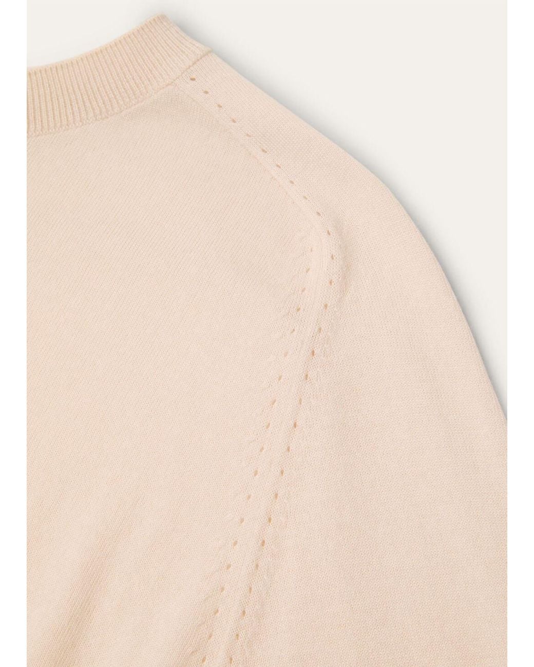 Loro Piana Natural Long-Sleeved Knitted Jumper