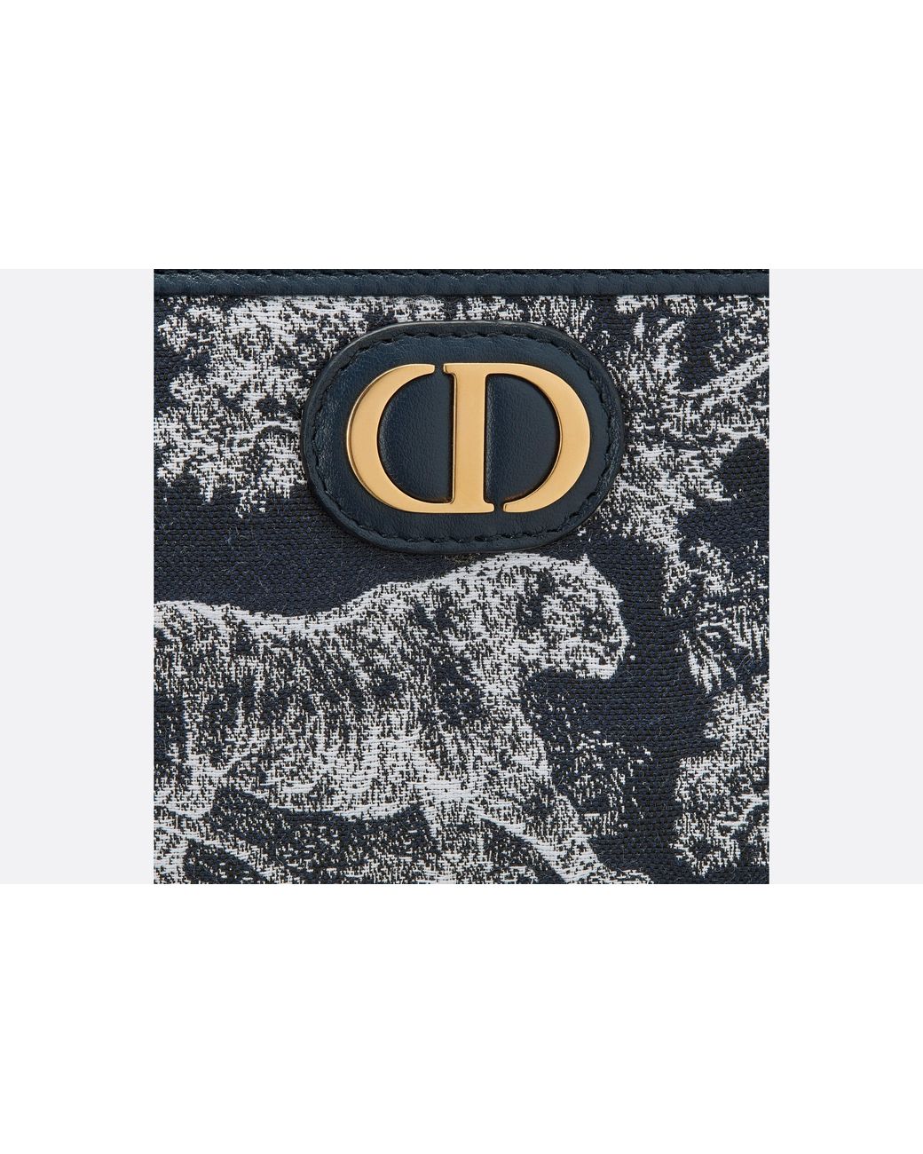 Dior Blue 30 Montaigne Dahlia Wallet