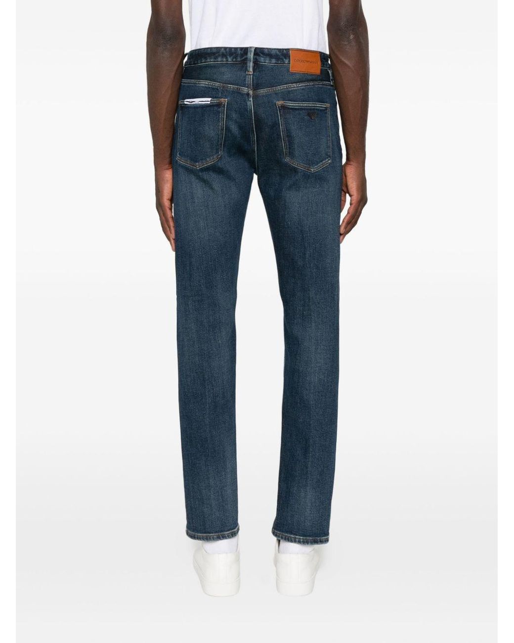Emporio Armani Blue Denim Cotton Jeans for men