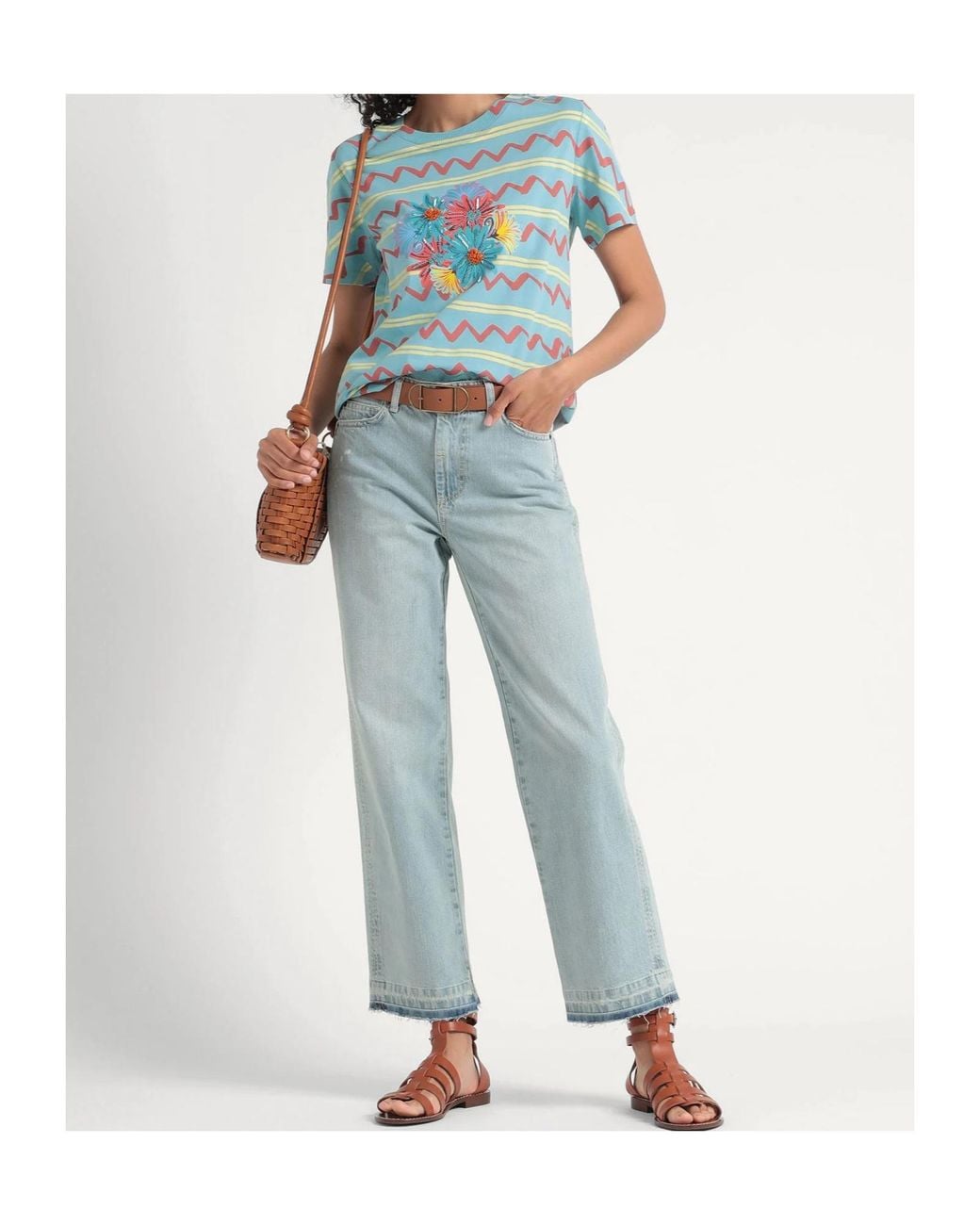 MAX&Co. Blue Straight-Leg Jeans
