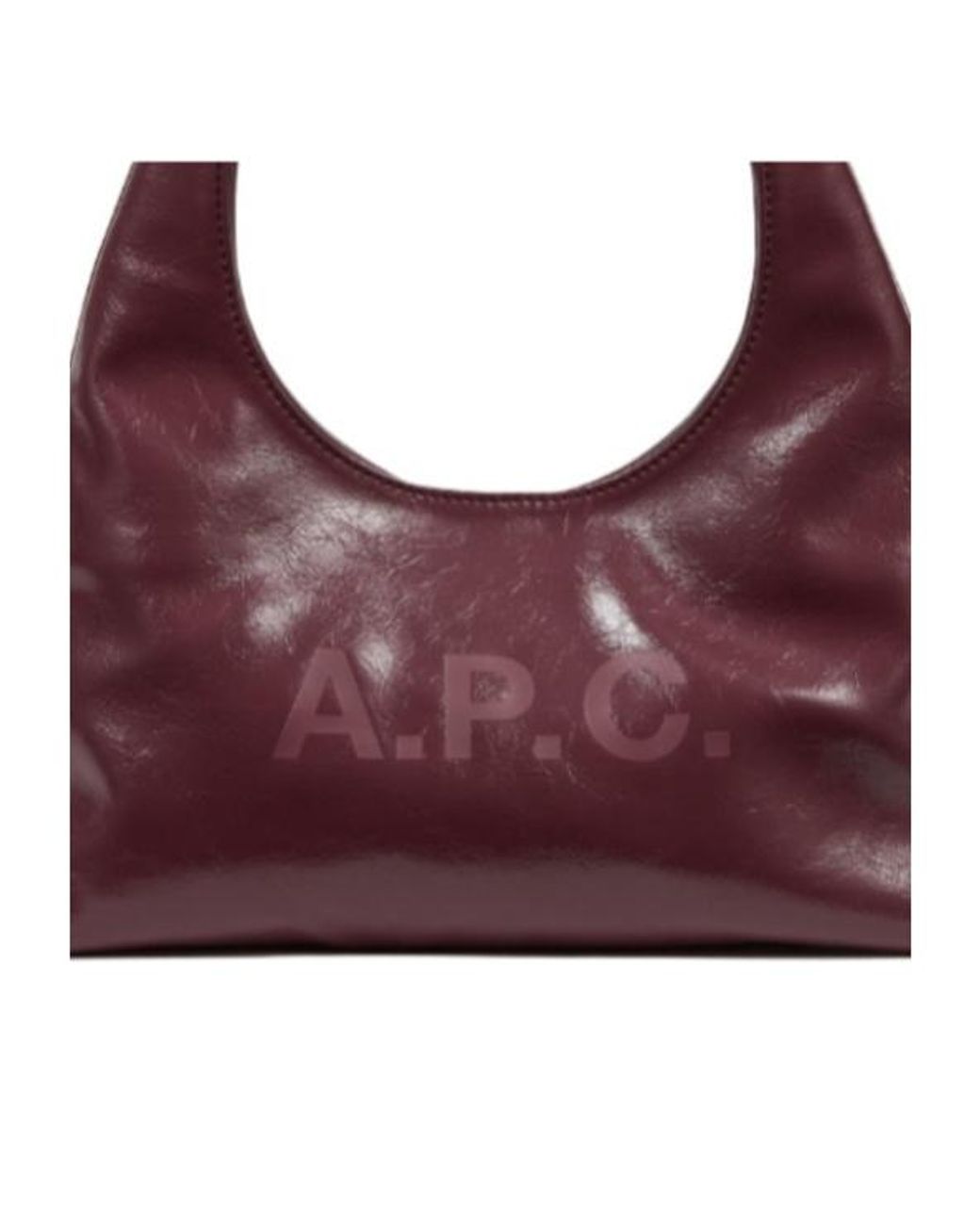 A.P.C. Purple Baby Ninon Logo Shoulder Bag