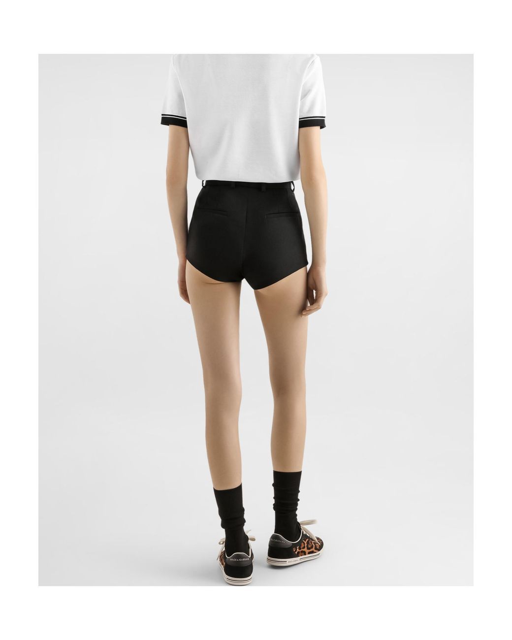 Dolce & Gabbana Black Button Shorts