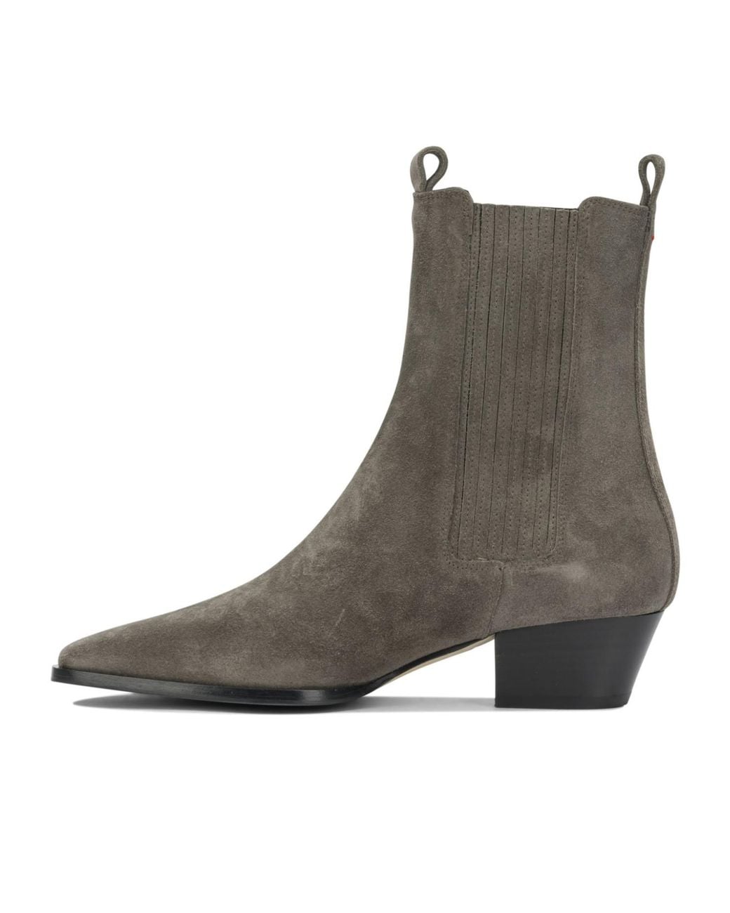 Aeyde Brown Square-Toe Ankle Boots